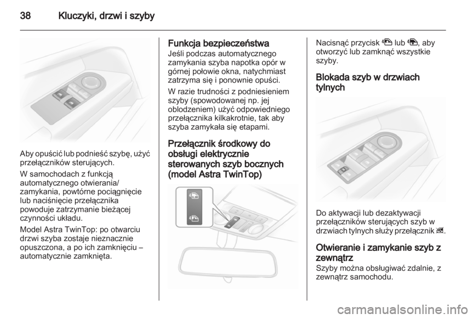 OPEL ASTRA H 2013  Instrukcja obsługi (in Polish) 