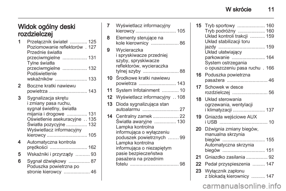 OPEL ASTRA J 2011  Instrukcja obsługi (in Polish) 