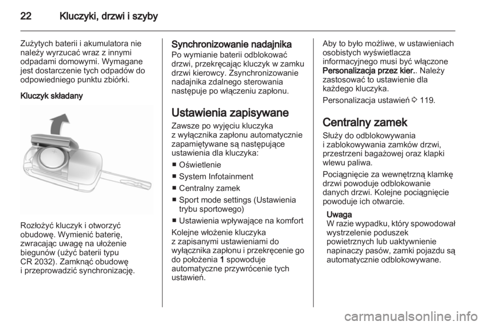 OPEL ASTRA J 2011  Instrukcja obsługi (in Polish) 