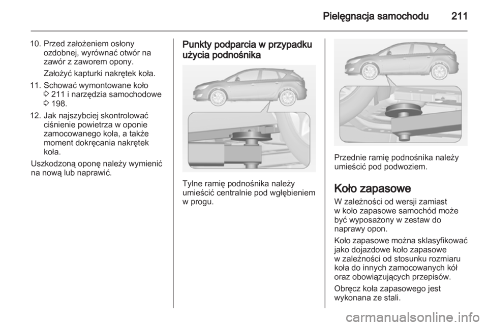OPEL ASTRA J 2011  Instrukcja obsługi (in Polish) 