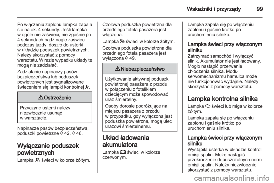 OPEL ASTRA J 2011  Instrukcja obsługi (in Polish) 