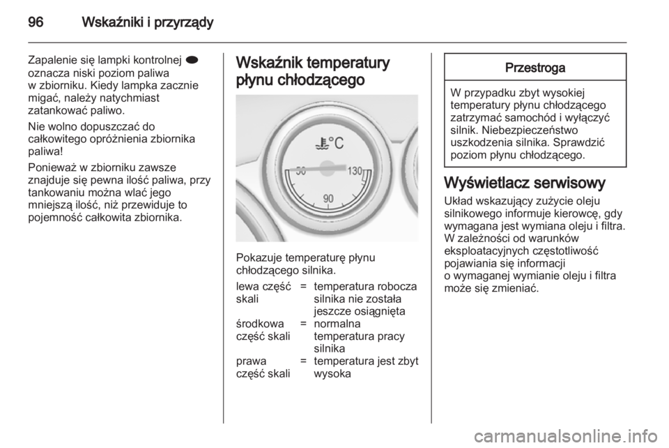 OPEL ASTRA J 2011.5  Instrukcja obsługi (in Polish) 