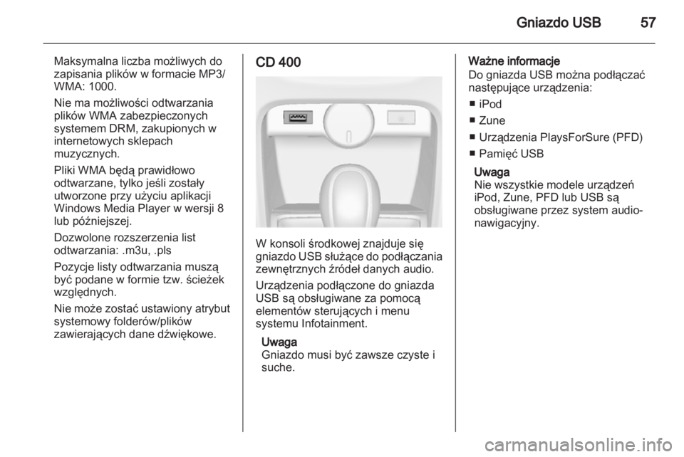 OPEL ASTRA J 2012  Instrukcja obsługi systemu audio-nawigacyjnego (in Polish) 