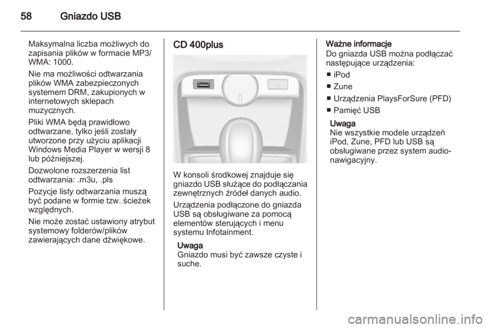 OPEL ASTRA J 2013.5  Instrukcja obsługi systemu audio-nawigacyjnego (in Polish) 