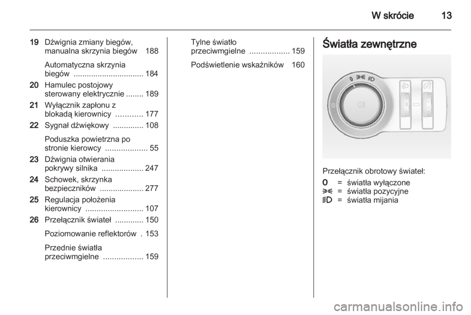 OPEL ASTRA J 2013.5  Instrukcja obsługi (in Polish) 