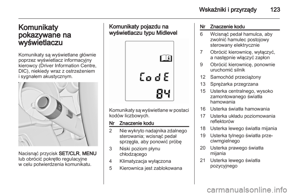 OPEL ASTRA J HB5 & ST 2012  Instrukcja obsługi (in Polish) 