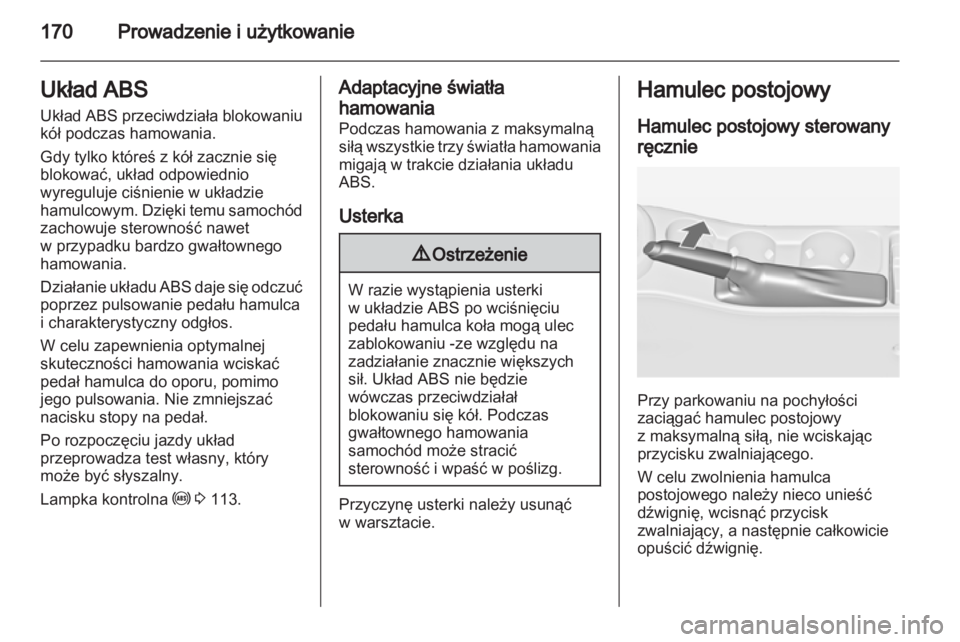 OPEL ASTRA J HB5 & ST 2012  Instrukcja obsługi (in Polish) 
