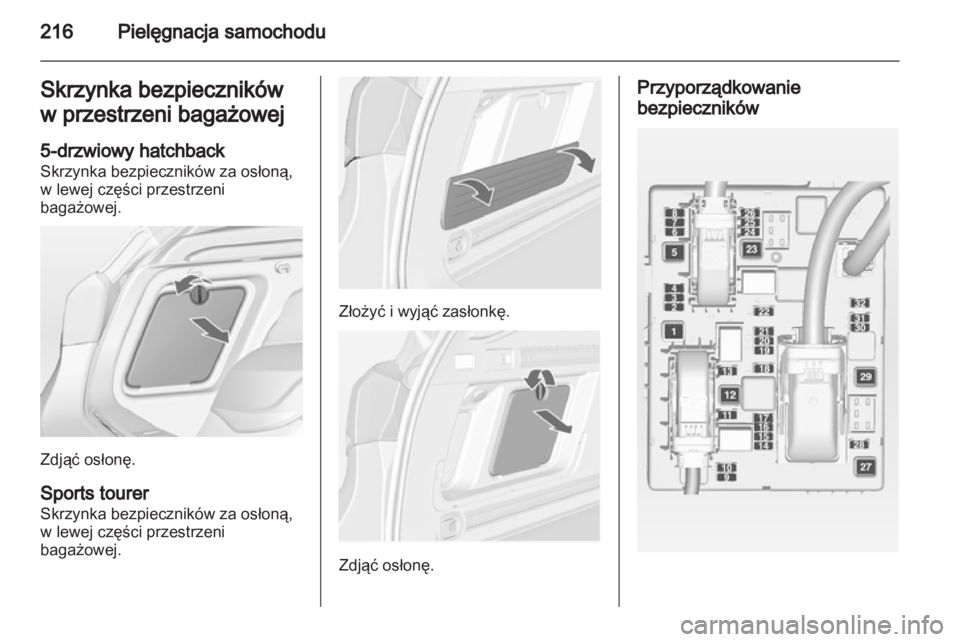 OPEL ASTRA J HB5 & ST 2012  Instrukcja obsługi (in Polish) 
