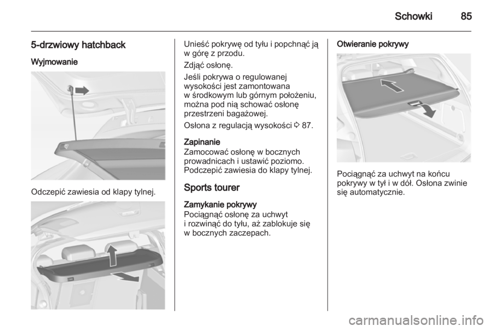 OPEL ASTRA J HB5 & ST 2012  Instrukcja obsługi (in Polish) 