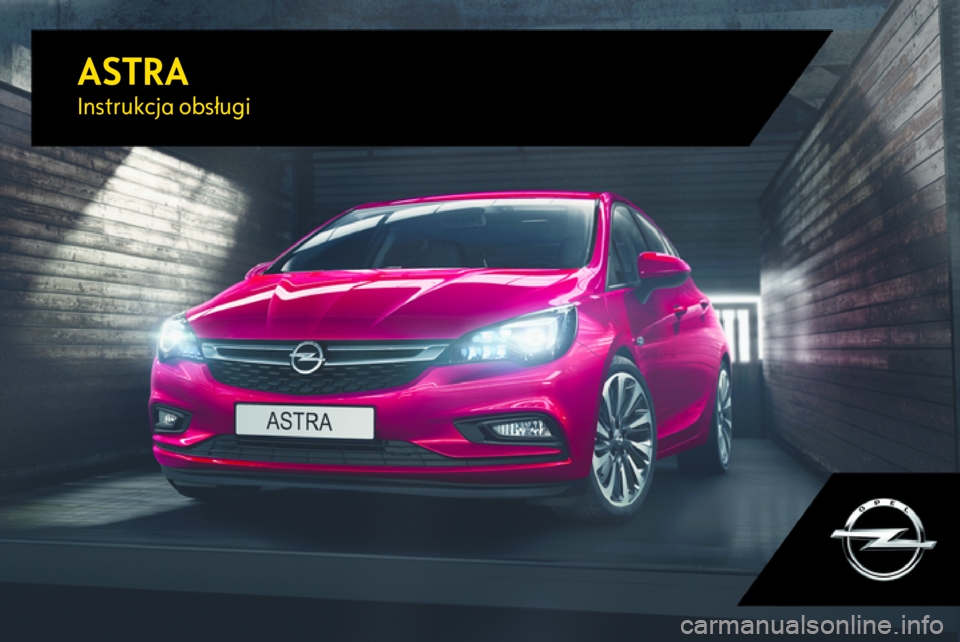 OPEL ASTRA K 2017.5  Instrukcja obsługi (in Polish) ASTRAInstrukcja obsługi 