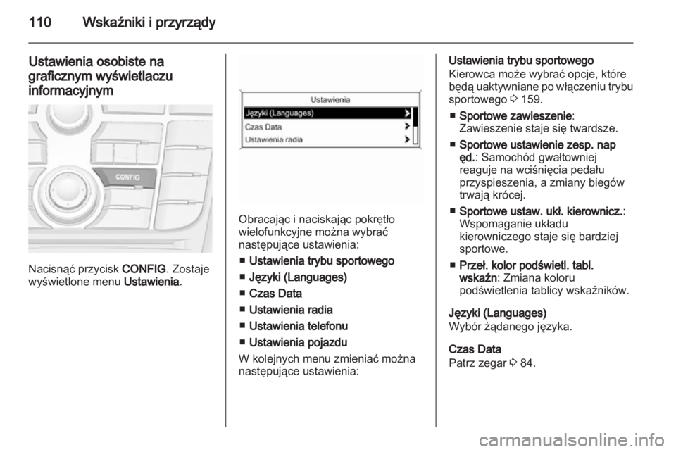 OPEL CASCADA 2013.5  Instrukcja obsługi (in Polish) 