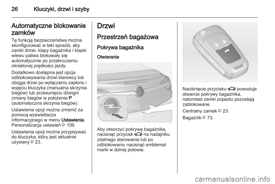 OPEL CASCADA 2013.5  Instrukcja obsługi (in Polish) 