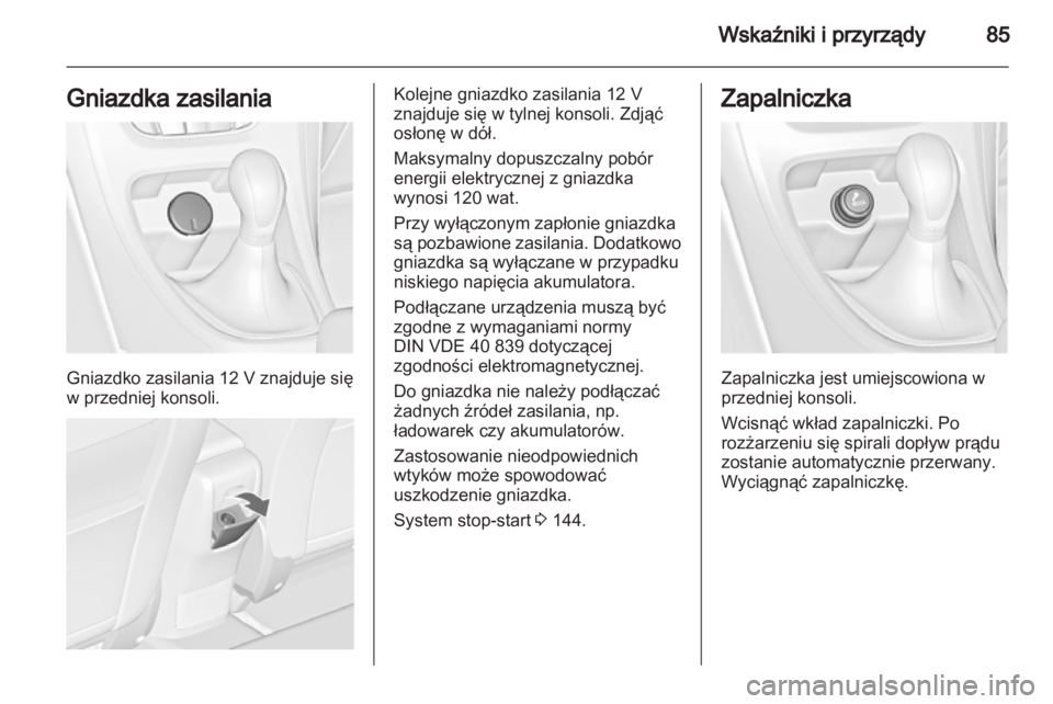 OPEL CASCADA 2013.5  Instrukcja obsługi (in Polish) 