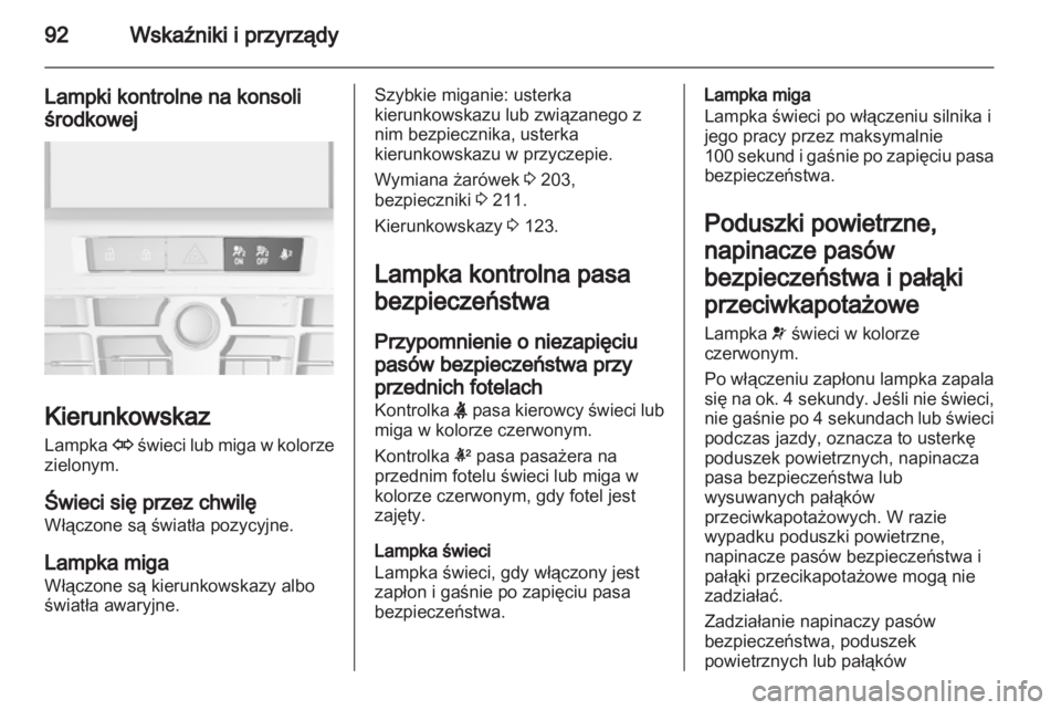 OPEL CASCADA 2013.5  Instrukcja obsługi (in Polish) 