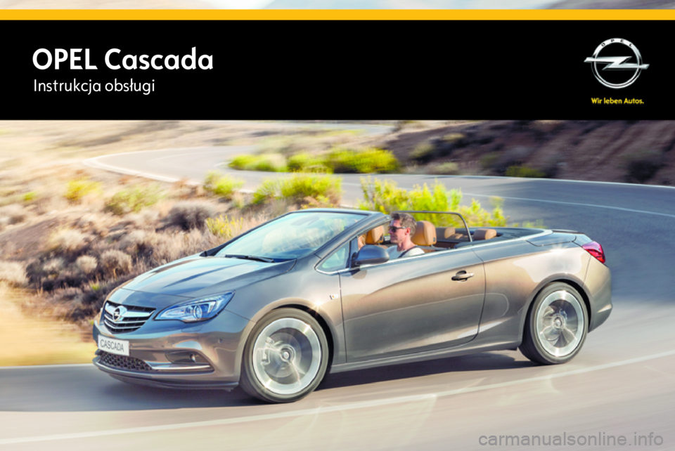 OPEL CASCADA 2015  Instrukcja obsługi (in Polish) OPEL CascadaInstrukcja obsługi 