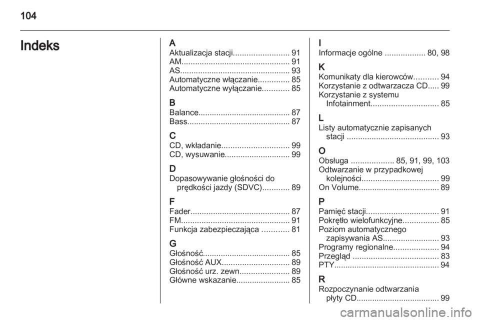 OPEL COMBO 2011  Instrukcja obsługi systemu audio-nawigacyjnego (in Polish) 