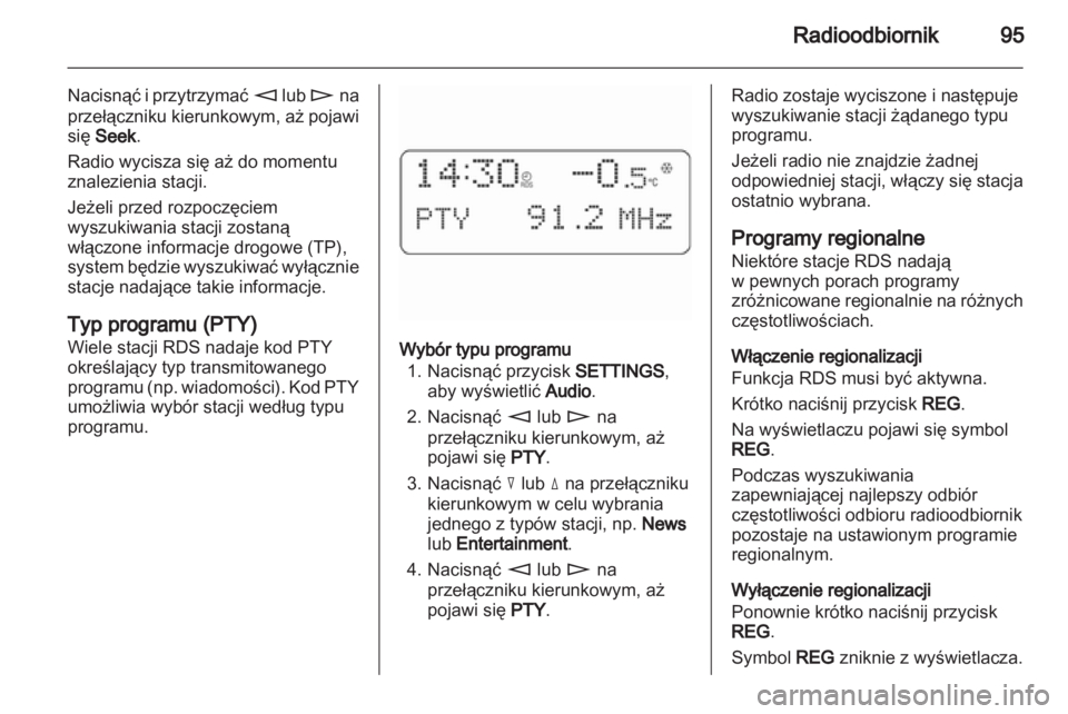 OPEL COMBO 2011  Instrukcja obsługi systemu audio-nawigacyjnego (in Polish) 