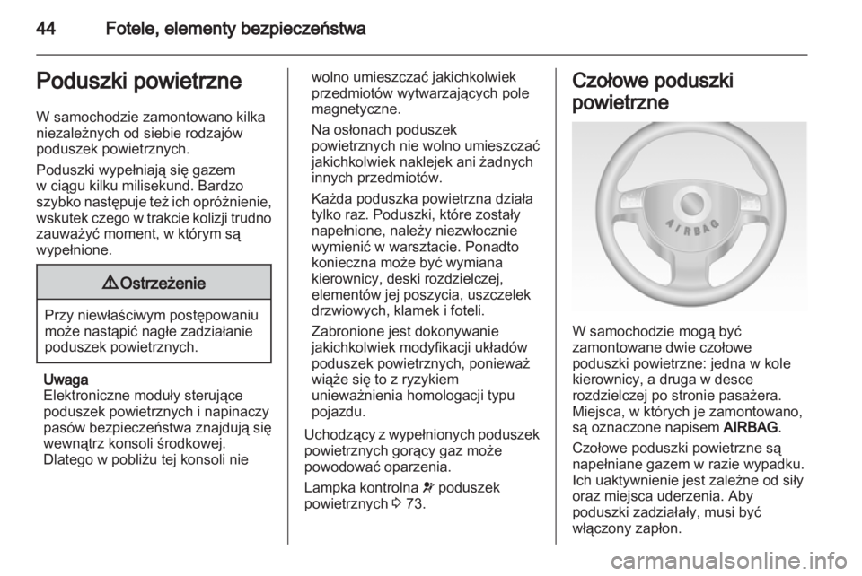 OPEL COMBO 2011  Instrukcja obsługi (in Polish) 