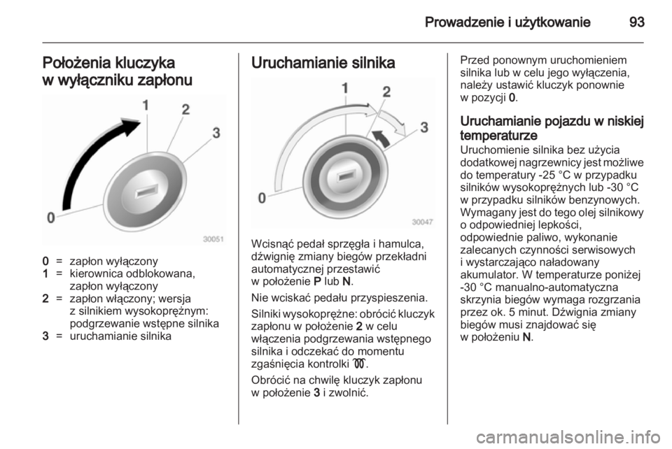 OPEL COMBO 2011.5  Instrukcja obsługi (in Polish) 