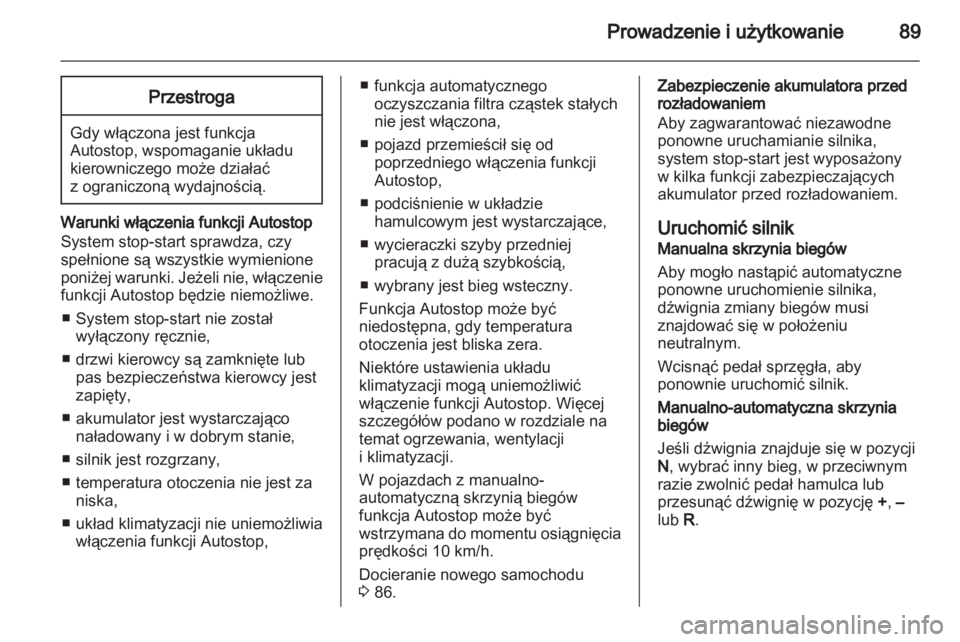 OPEL COMBO D 2012  Instrukcja obsługi (in Polish) 
