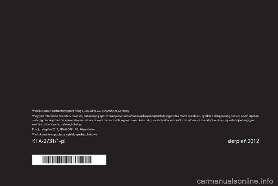 OPEL COMBO D 2013  Instrukcja obsługi systemu audio-nawigacyjnego (in Polish) 