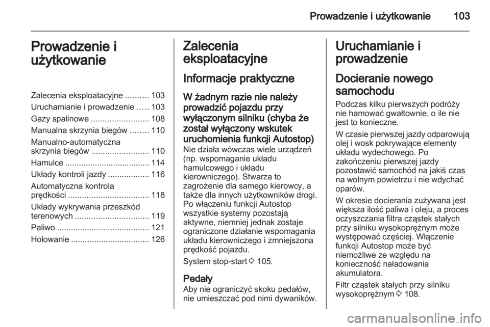 OPEL COMBO D 2013  Instrukcja obsługi (in Polish) 