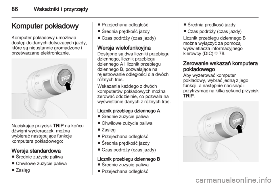 OPEL COMBO D 2013  Instrukcja obsługi (in Polish) 