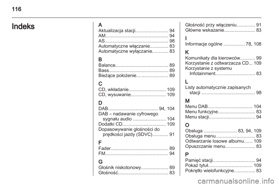 OPEL CORSA 2010.5  Instrukcja obsługi systemu audio-nawigacyjnego (in Polish) 
