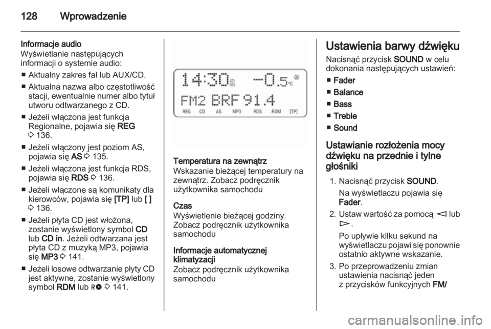 OPEL CORSA 2010.5  Instrukcja obsługi systemu audio-nawigacyjnego (in Polish) 