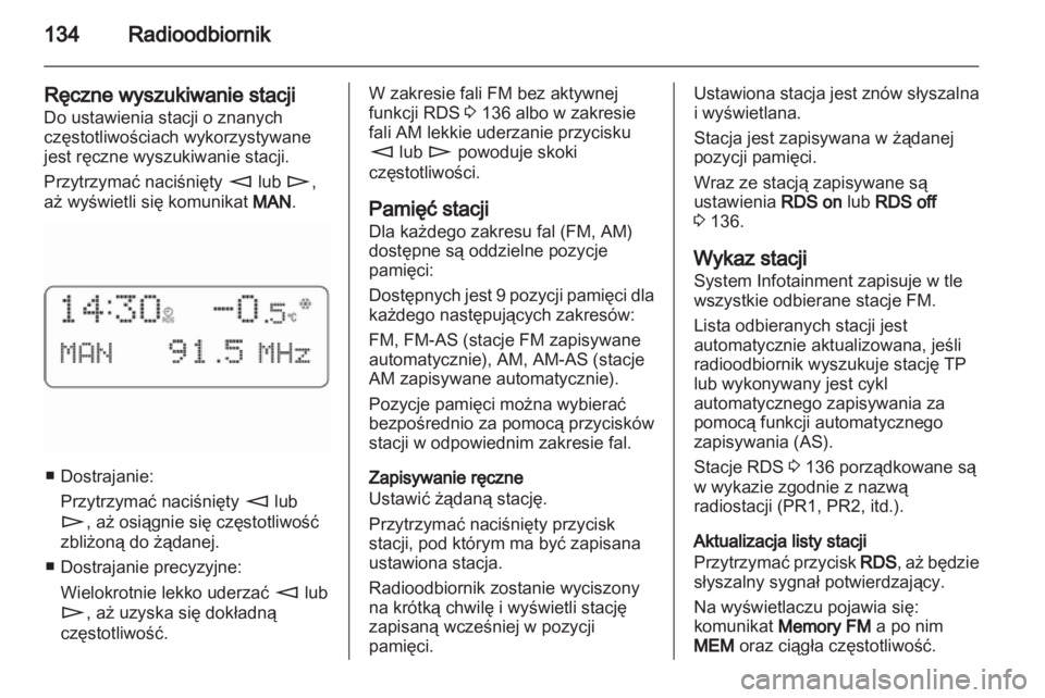 OPEL CORSA 2010.5  Instrukcja obsługi systemu audio-nawigacyjnego (in Polish) 