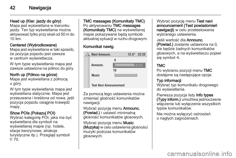 OPEL CORSA 2010.5  Instrukcja obsługi systemu audio-nawigacyjnego (in Polish) 