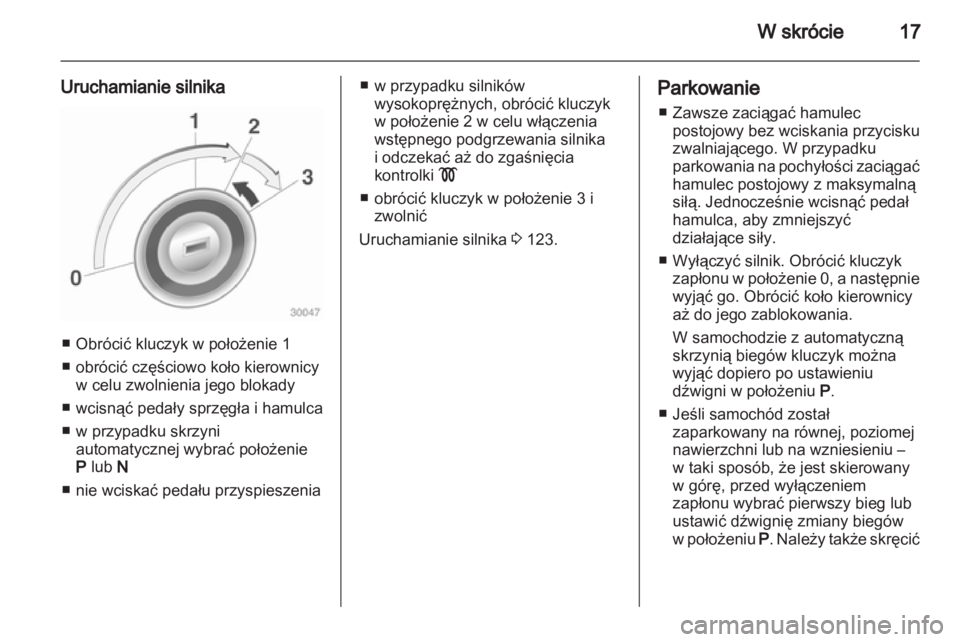 OPEL CORSA 2010.5  Instrukcja obsługi (in Polish) 