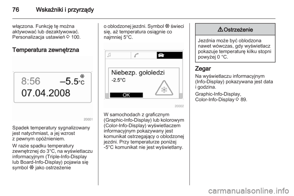 OPEL CORSA 2010.5  Instrukcja obsługi (in Polish) 