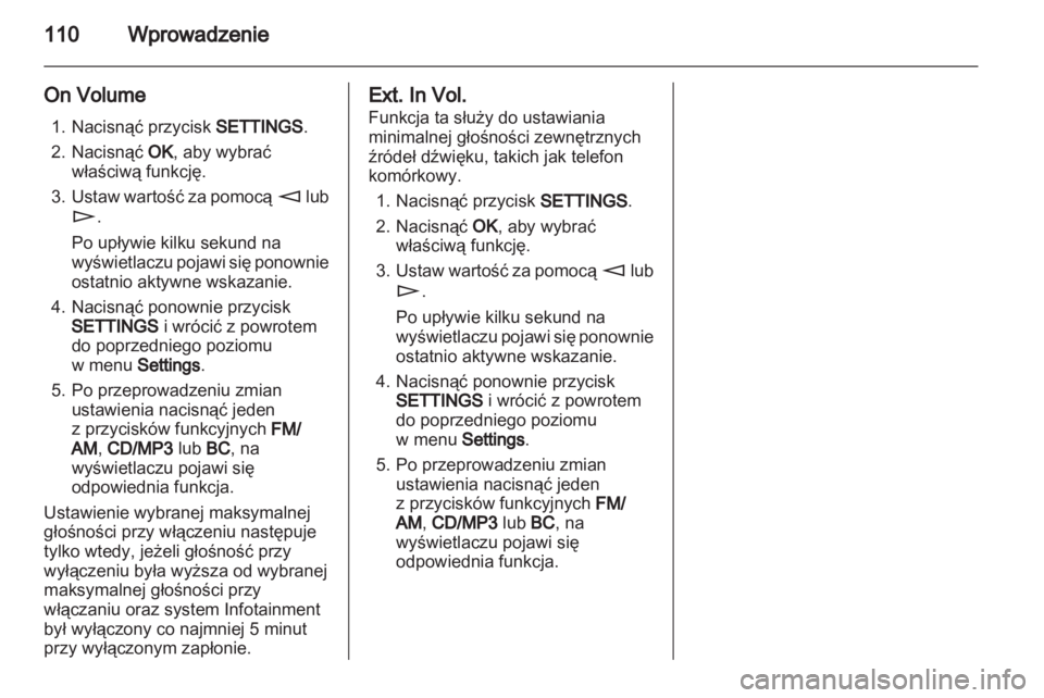 OPEL CORSA 2011  Instrukcja obsługi systemu audio-nawigacyjnego (in Polish) 