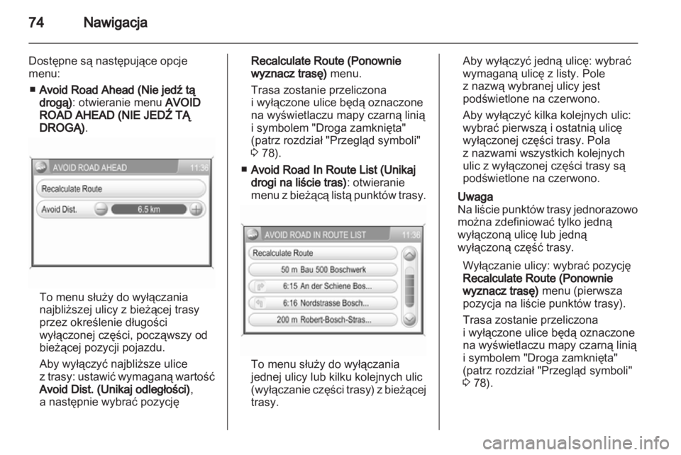 OPEL CORSA 2011  Instrukcja obsługi systemu audio-nawigacyjnego (in Polish) 
