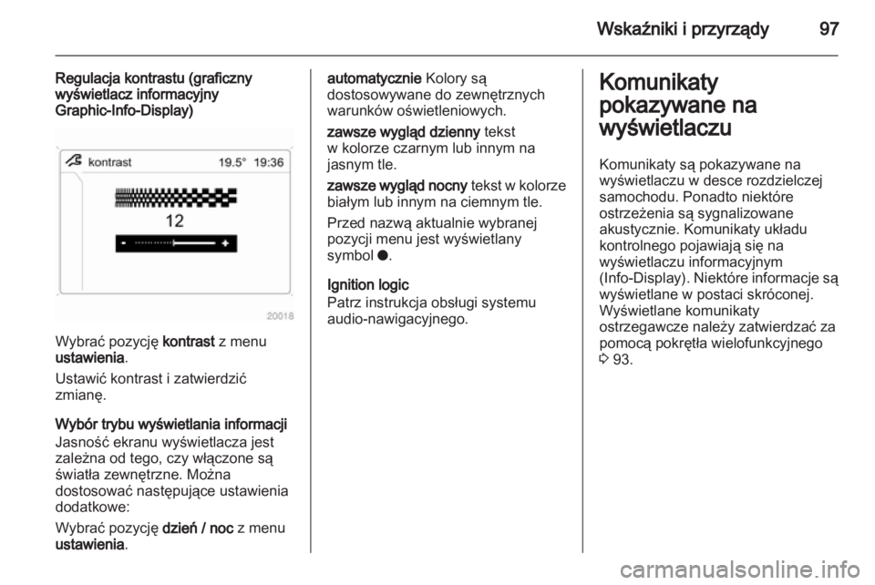 OPEL CORSA 2011  Instrukcja obsługi (in Polish) 