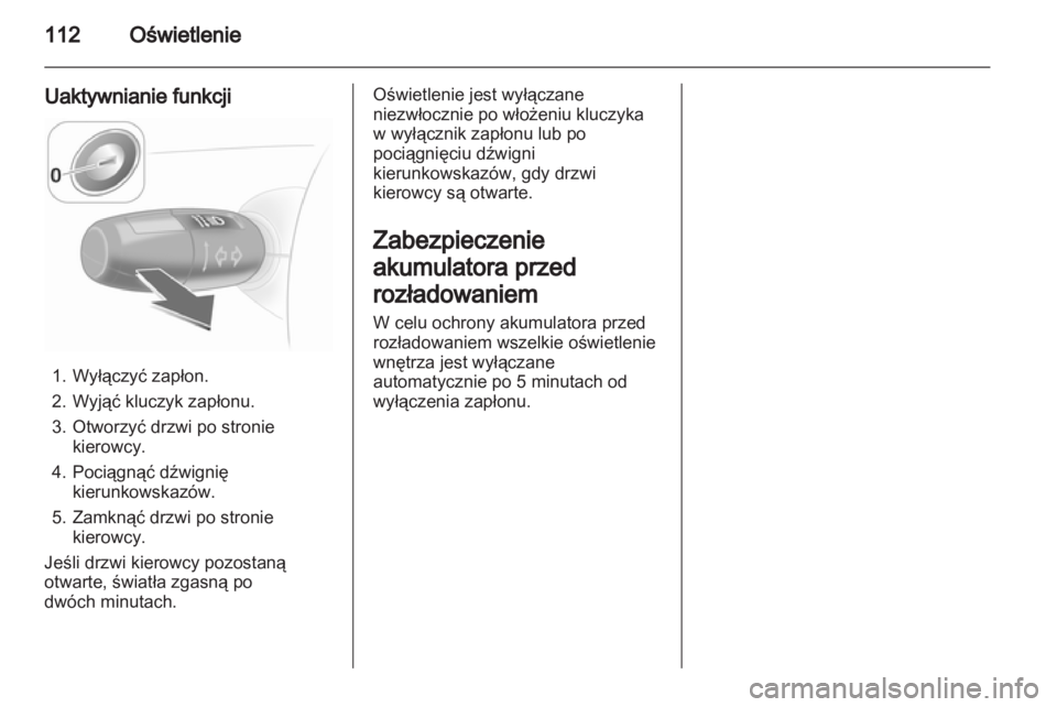 OPEL CORSA 2012  Instrukcja obsługi (in Polish) 