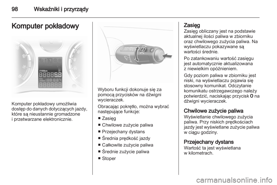 OPEL CORSA 2012  Instrukcja obsługi (in Polish) 