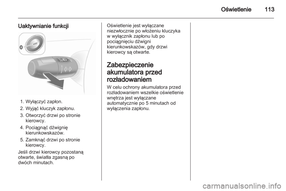 OPEL CORSA 2012.5  Instrukcja obsługi (in Polish) 