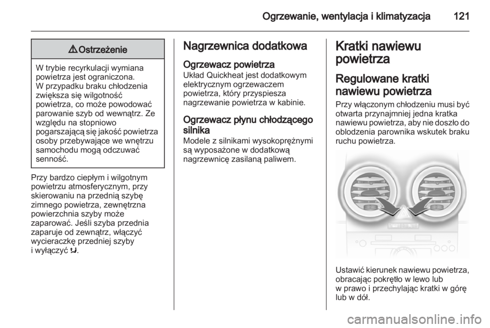 OPEL CORSA 2012.5  Instrukcja obsługi (in Polish) 