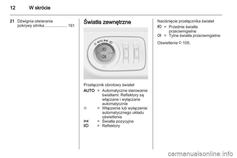 OPEL CORSA 2012.5  Instrukcja obsługi (in Polish) 