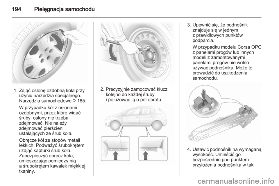 OPEL CORSA 2012.5  Instrukcja obsługi (in Polish) 