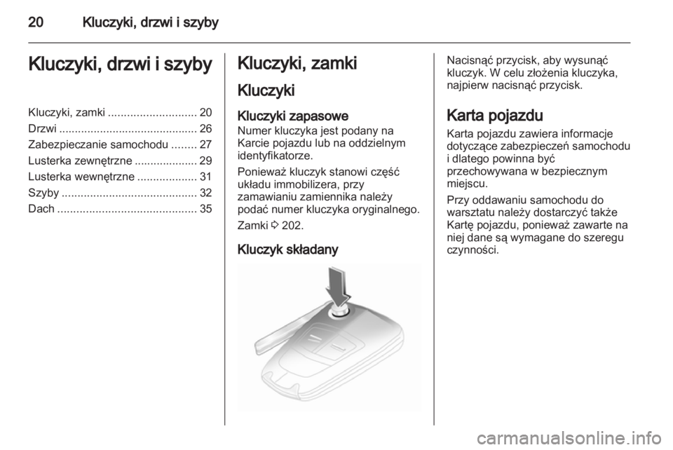 OPEL CORSA 2012.5  Instrukcja obsługi (in Polish) 