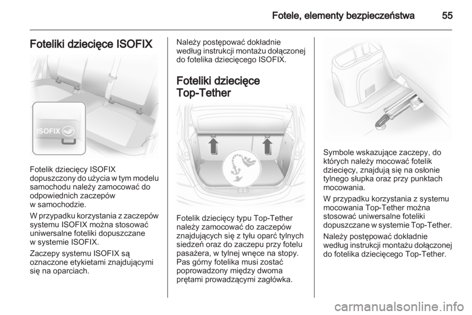 OPEL CORSA 2012.5  Instrukcja obsługi (in Polish) 