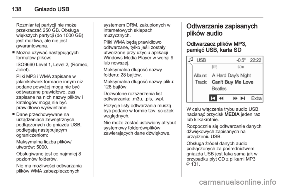 OPEL CORSA 2013  Instrukcja obsługi systemu audio-nawigacyjnego (in Polish) 