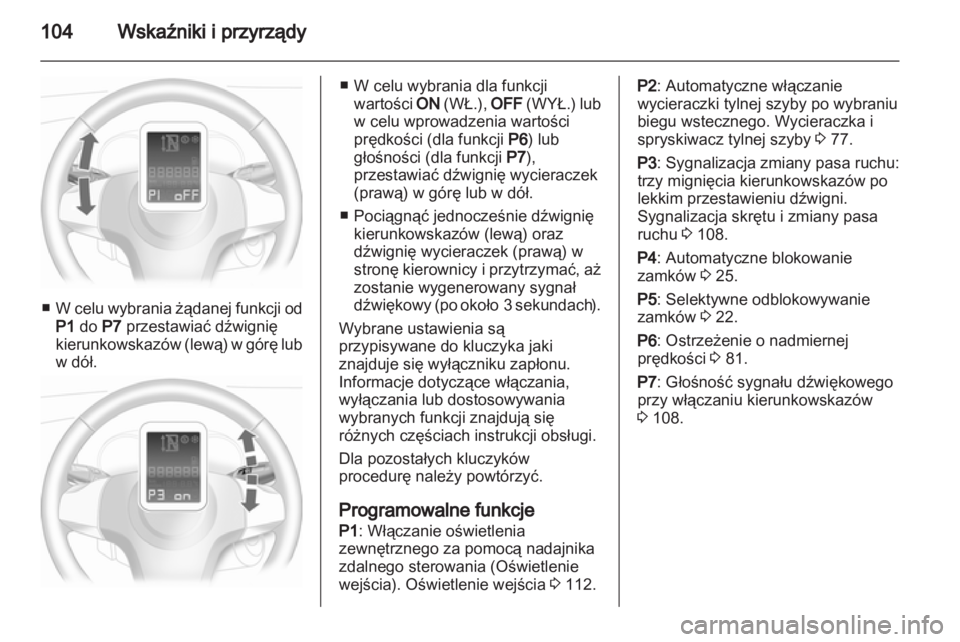 OPEL CORSA 2013  Instrukcja obsługi (in Polish) 