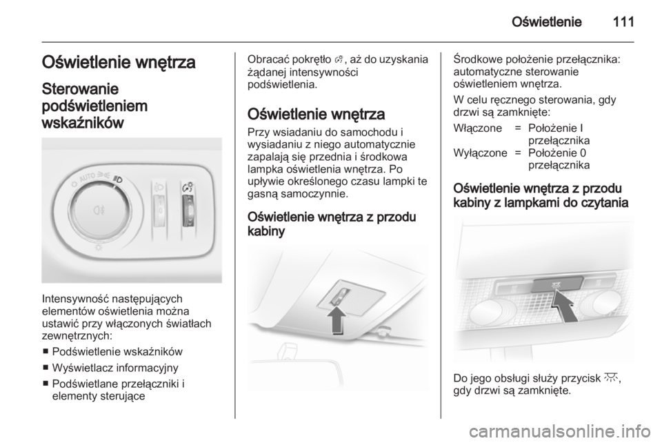 OPEL CORSA 2013  Instrukcja obsługi (in Polish) 