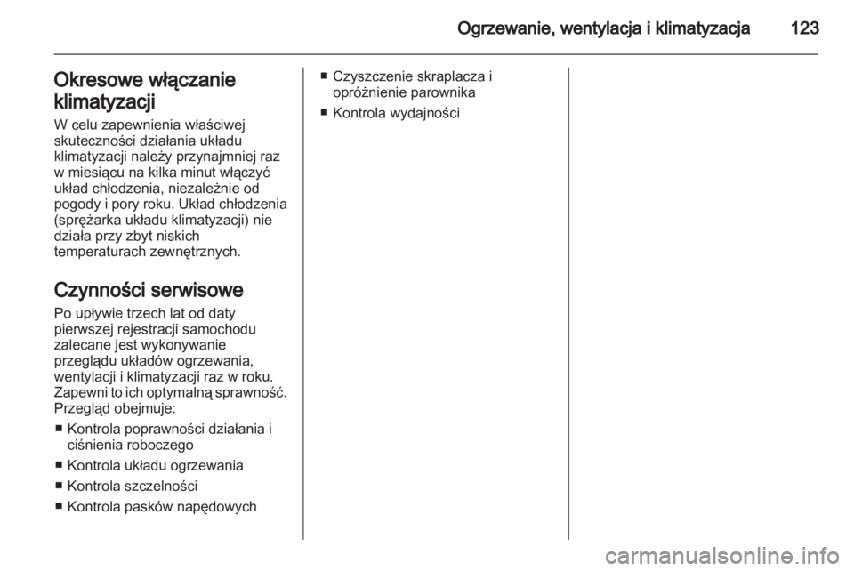 OPEL CORSA 2013  Instrukcja obsługi (in Polish) 