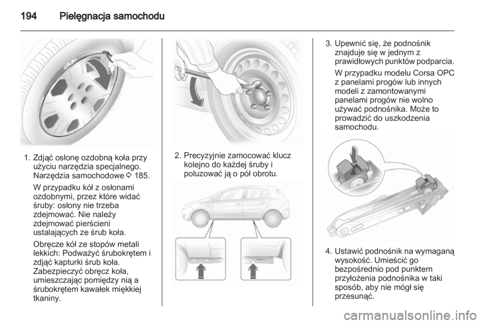 OPEL CORSA 2013  Instrukcja obsługi (in Polish) 