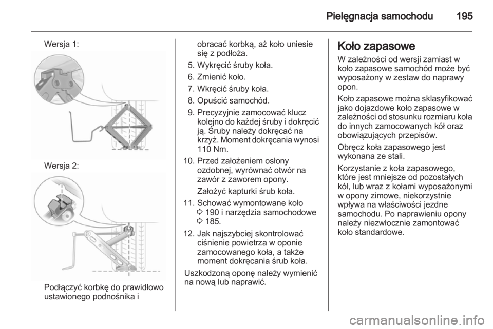 OPEL CORSA 2013  Instrukcja obsługi (in Polish) 